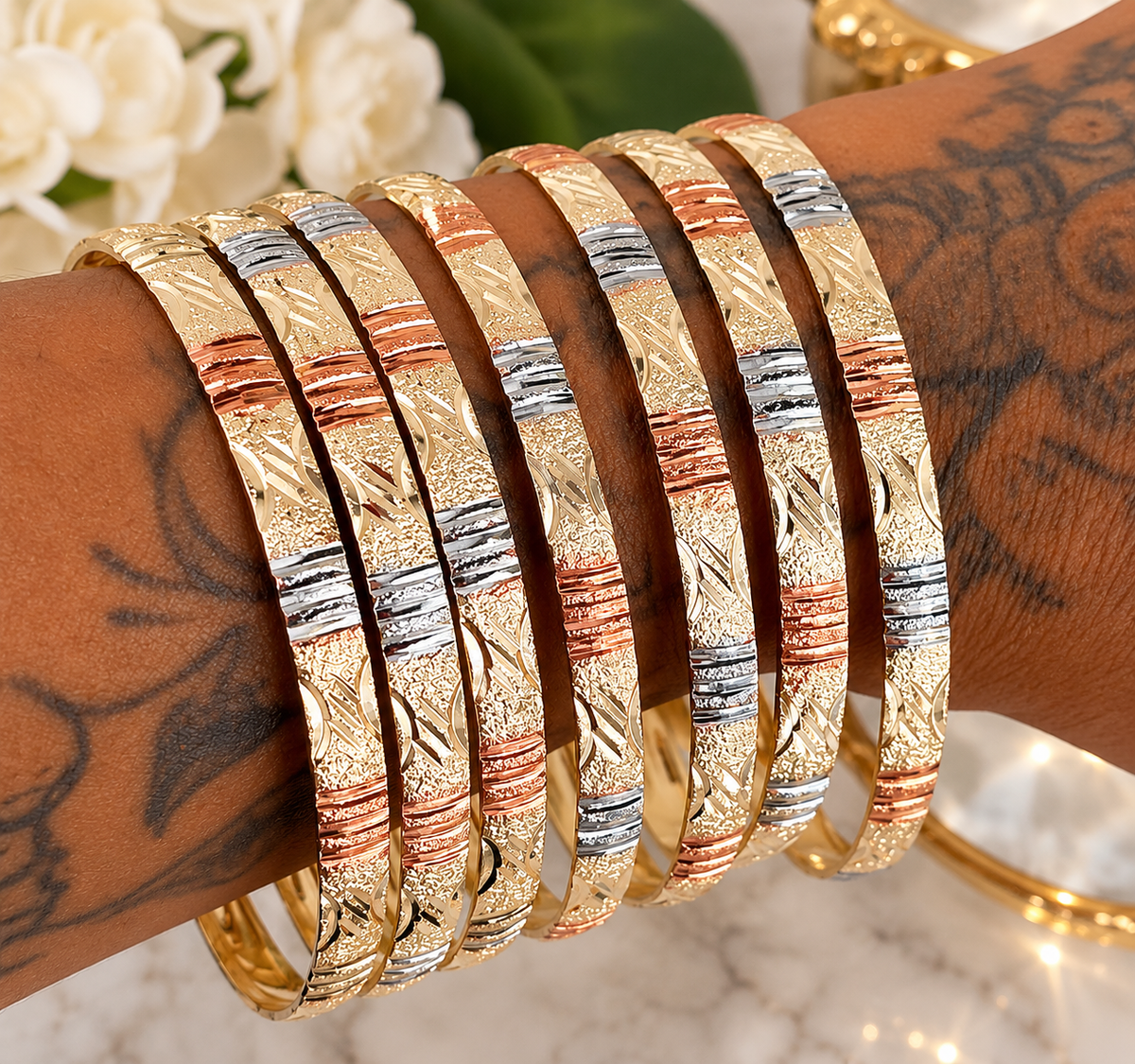 3 Color Bangles