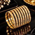 Gold Bangles Set – Pack of 7 | Gold Plated Stack
